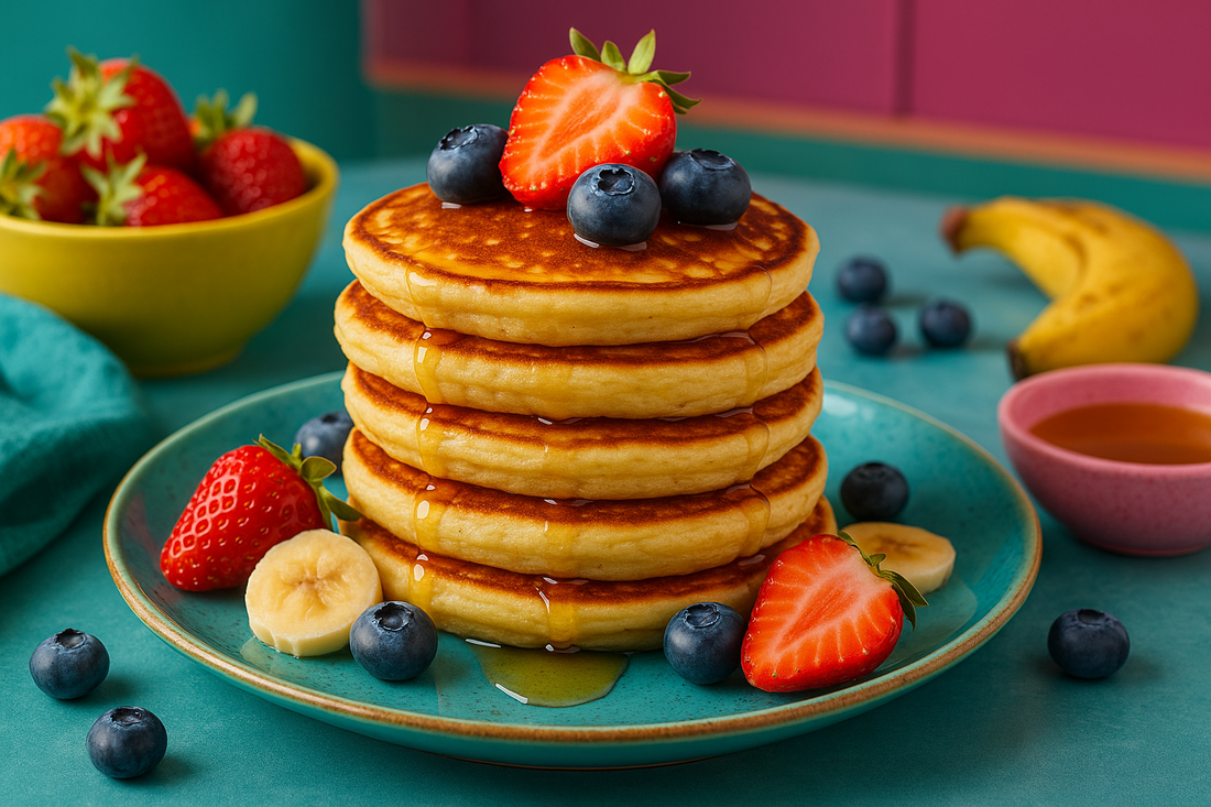 Pancakes fluffy protéinés au collagène